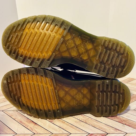 Dr Martens Adrian Snaffle Cherry Red Arcadia Leather Loafers M6 W 7 Kiltie Gold - Picture 7 of 8